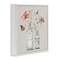 Stupell Industries Flower Jar Butterfly Painting Framed Giclee Art